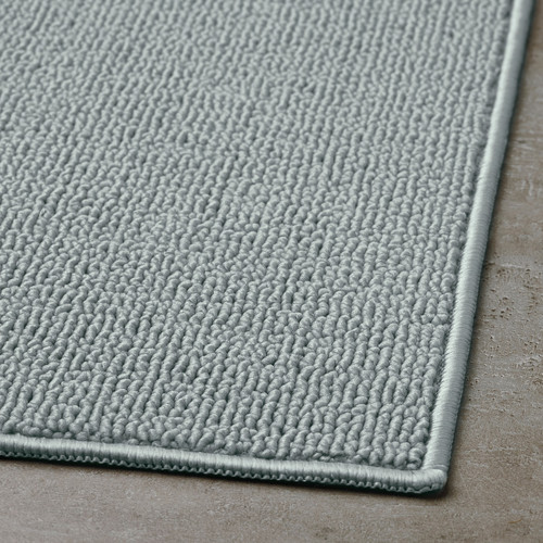 FINTSEN Bath mat, gray, 40x60 cm