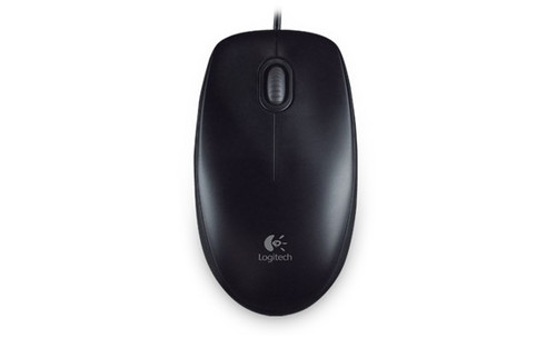 Logitech Wired Optical Mouse B100 OEM 910-00335, black