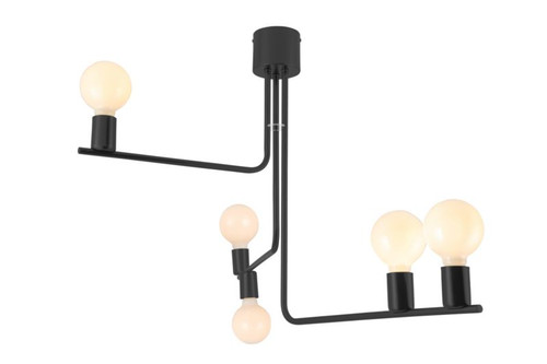 GoodHome Pendant Lamp Darrah E27, black