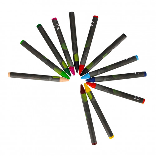 Starpak Wax Crayons 12 Colours Football