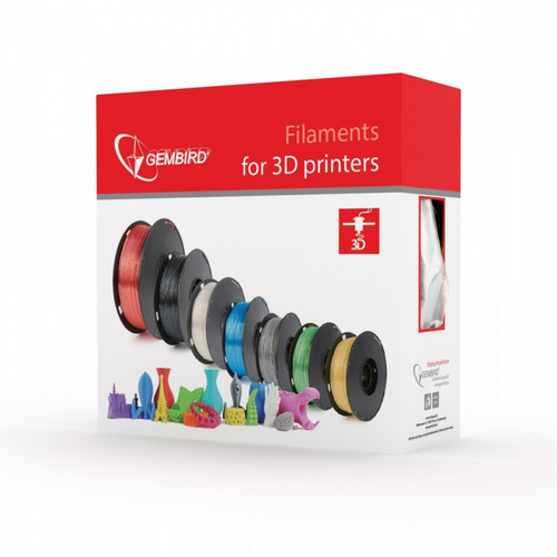 Gembird Filament for 3D Printer PLA/1.75mm/silver 330m 1kg