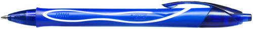 BIC Retractable Pen Gel-ocity Quick Dry 12pcs, blue