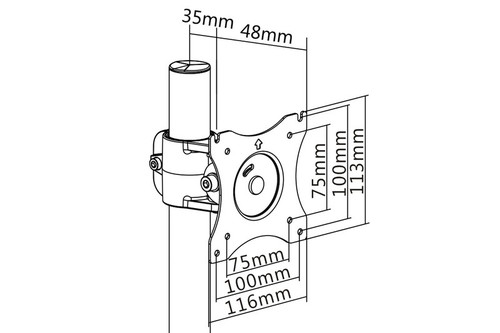 Monitor Stand 1xLCD Max. 27" 15kg