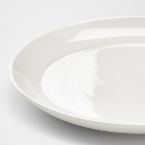 FRÖJDEFULL Side plate, white, 19 cm