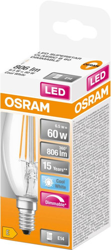 LED Bulb B60 E14 806lm 4000K