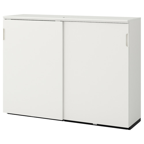 GALANT Cabinet with sliding doors, white, 160x120 cm