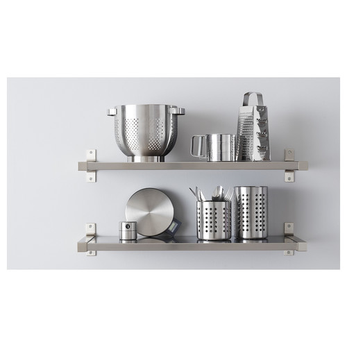 ORDNING Kitchen utensil rack, stainless steel, 18 cm