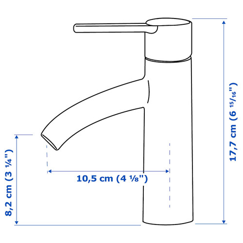 DALSKÄR Wash-basin mixer tap, chrome-plated