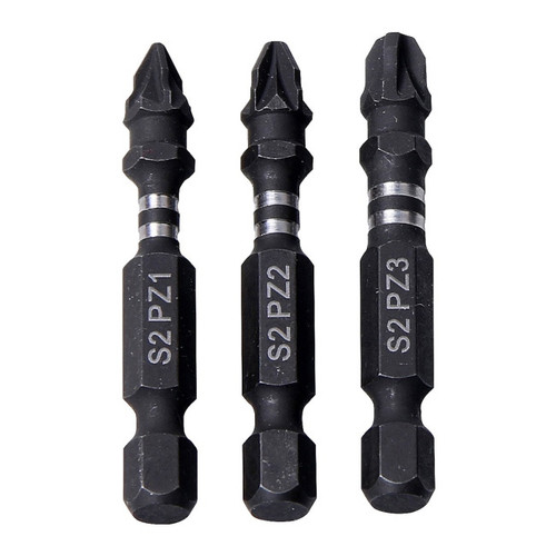 Erbauer Impact Bits 50 mm PZ1/2/3, 3 pack