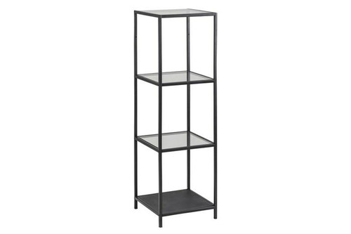 Shelving Unit Seaford VI, black ash