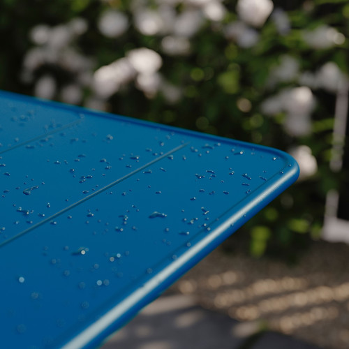 SUNDSÖ Table, dark blue outdoor, 65x65 cm