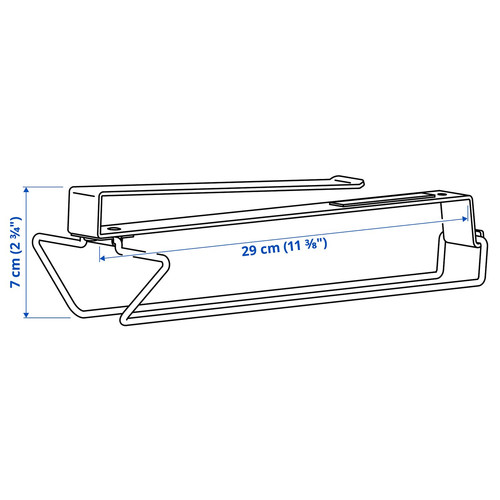 PÅLYCKE Clip-on multi-purpose rack