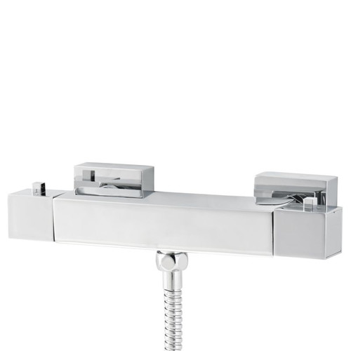 GoodHome Shower Mixer Tap Thermostatic Eforie, chrome