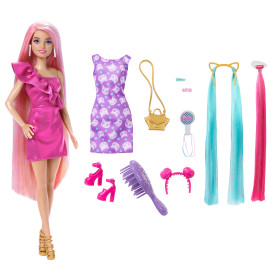 Barbie Fun & Fancy Hair Doll JDC85 3+