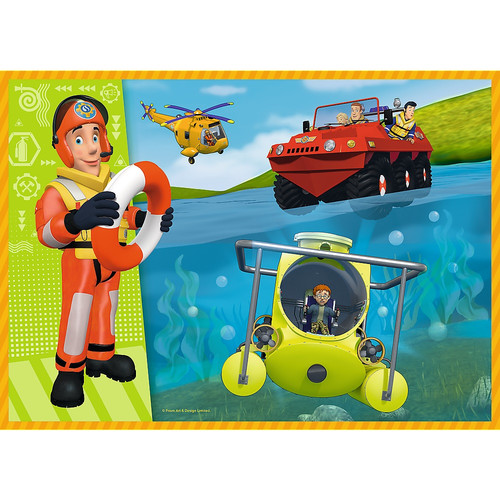 Trefl Children's Puzzle 4in1 Fireman Sam 4+