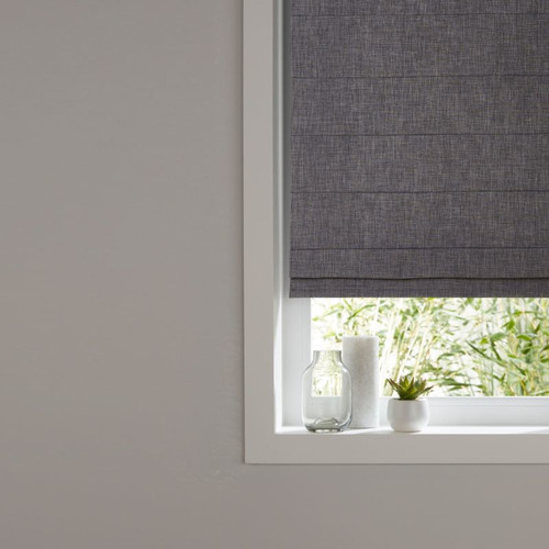 Roman Blind GoodHome Soyo 180x160cm, dark grey