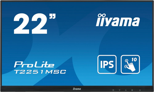 Iiyama 22" Monitor IPS VGA HDMI DP T2251MSC-B1