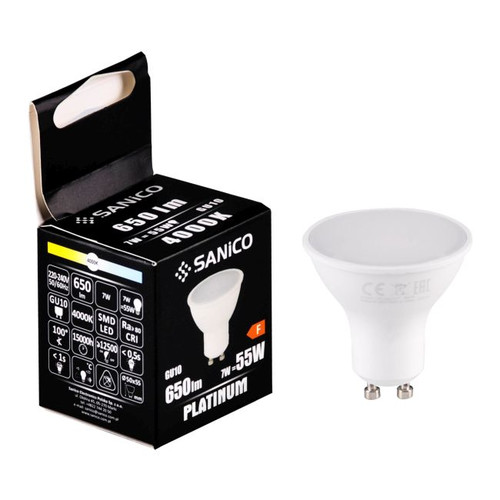 Goldlux LED Bulb GU10 650lm 4000K