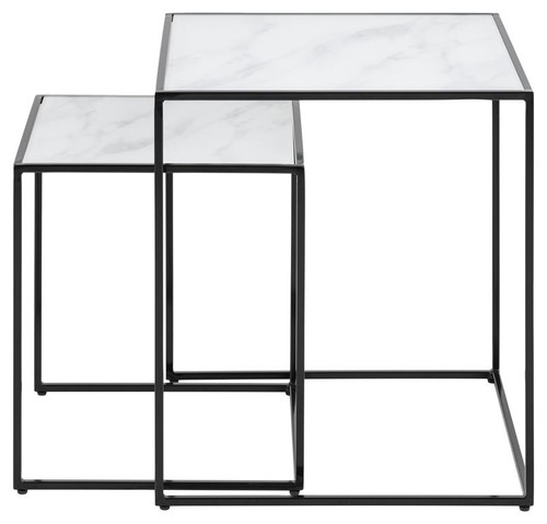 Nesting Tables Set of 2 Bolton, white