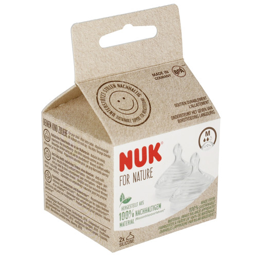 NUK For Nature Silicone Teat Size M 2pcs