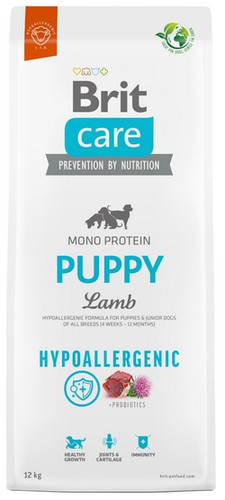 Brit Care Hypoallergenic Puppy Lamb Dry Dog Food 12kg