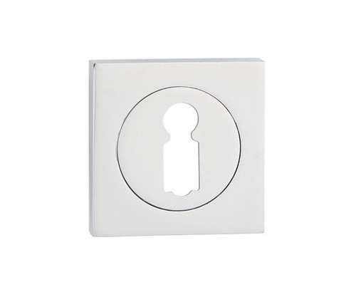 Door Escutcheon Quadro-QR, square, chrome