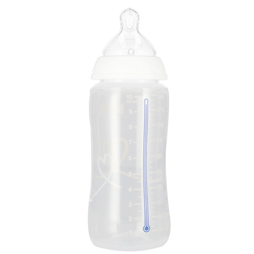 NUK First Choice Plus Baby Bottle with Temperature Control 300ml 0-6m, white