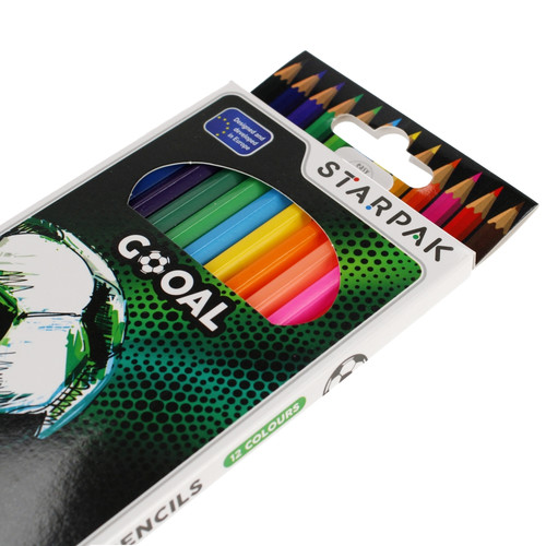 Starpak Colour Pencils 12 Colours Football