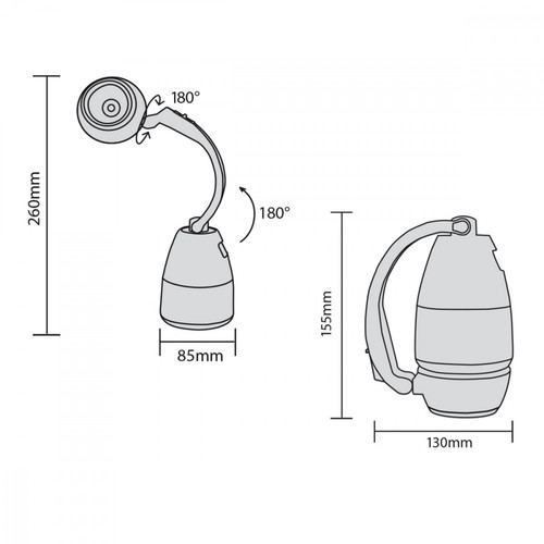 MacLean Camping LED Lamp 3in1 IP20 MCE298