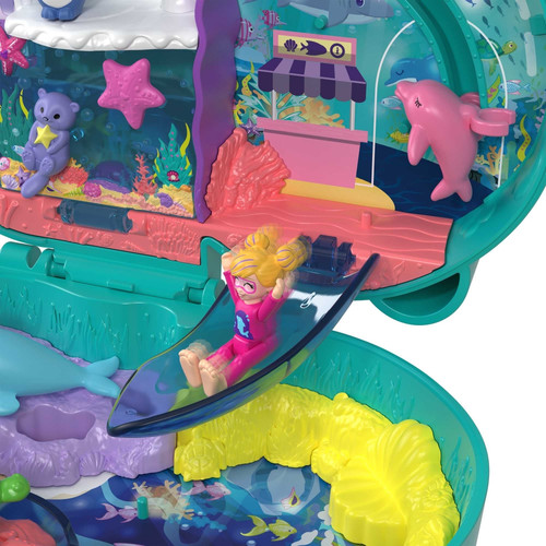 Polly Pocket Otter Aquarium Compact Playset HCG16 4+