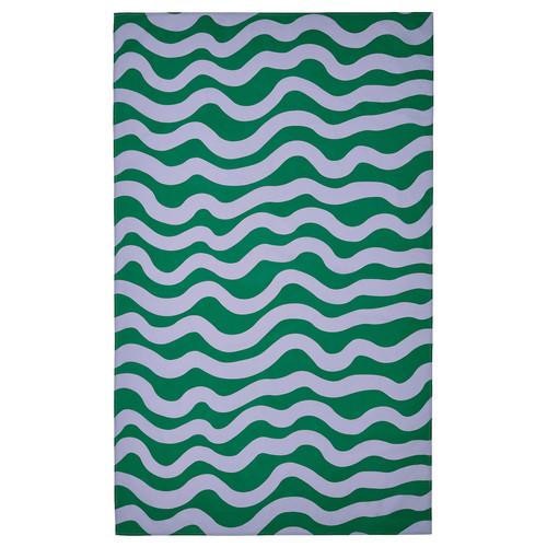 TABBERAS Tablecloth, wipeable green/lilac, 145x240 cm