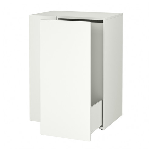 SMÅSTAD Pull-out storage unit, white, 80x57x108 cm