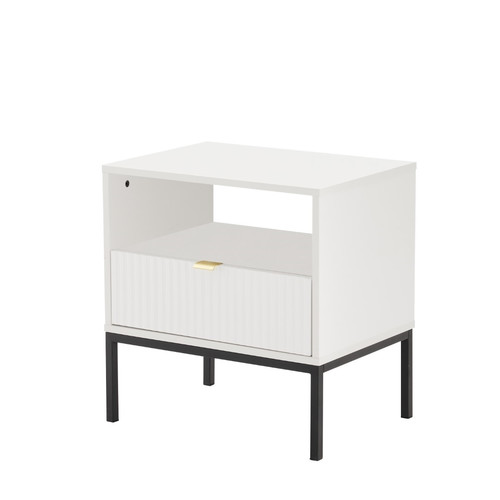 Nightstand Bedside Table Lamello, white