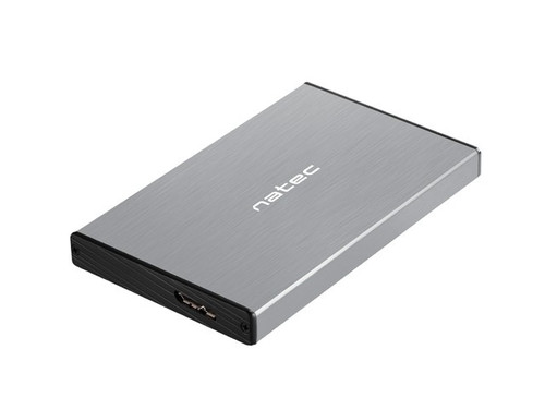 Natec External HDD Enclosure Rhino Go 2.5" USB 3.0, grey