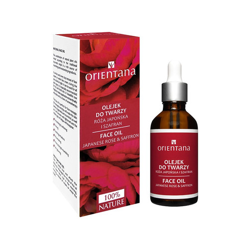 ORIENTANA Japanese Rose & Saffron Face Oil 100% Natural Vegan 50ml