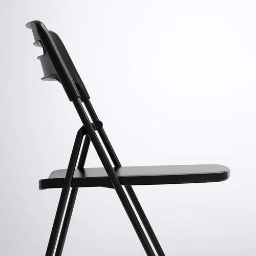 NISSE Folding chair, black