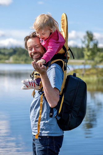 MiniMeis Backpack for Baby Carrier - Yellow - Black