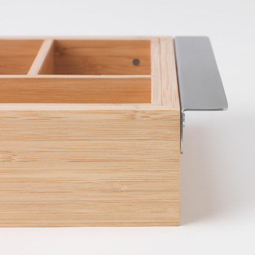 DRAGAN Extendable box, bamboo, 35-51x21 cm