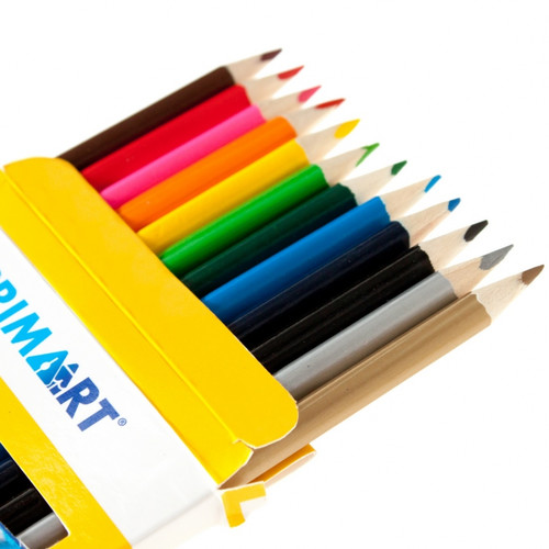 Prima Art Triangular Colour Pencils 12 Colours