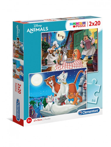 Clementoni Children's Puzzle Disney Animal Friends 2x20pcs 3+