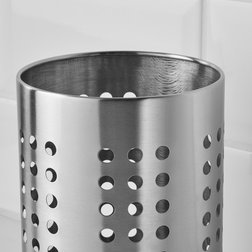 ORDNING Kitchen utensil rack, stainless steel, 18 cm
