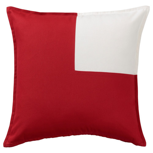 TOSSDAN Cushion cover, white/red cross, 50x50 cm