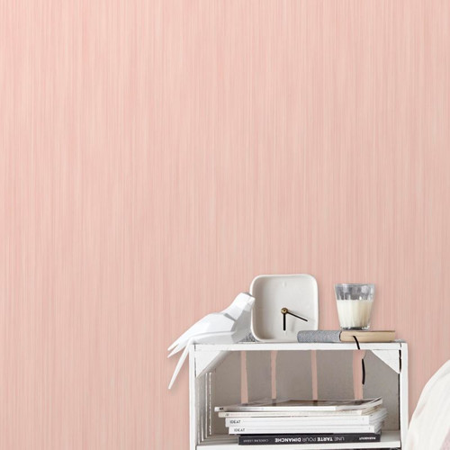 GoodHome Vinyl Wallpaper on Fleece Lery, pink