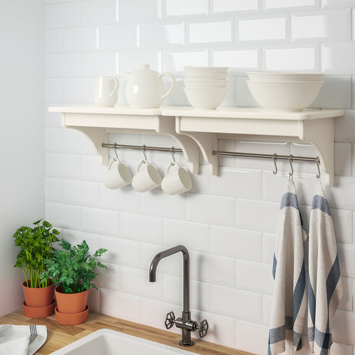 TORNVIKEN Wall shelf, off-wite, 50 cm