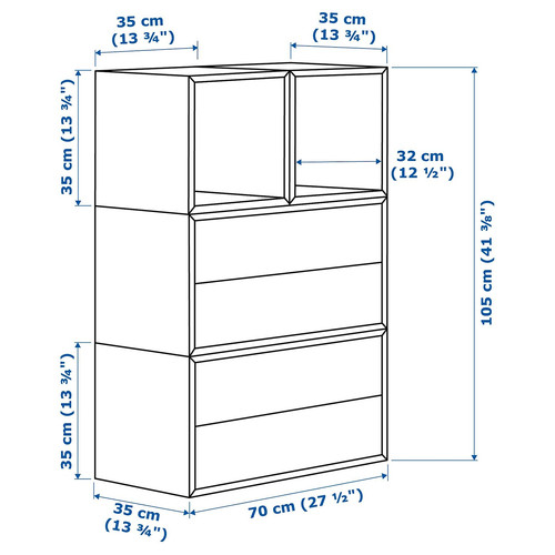 EKET Wall-mounted cabinet combination