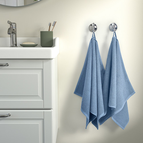 GULVIAL Hand towel, dark grey-blue, 50x100 cm