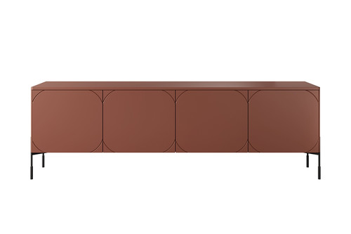 TV Cabinet with Drawers Sonatia 200, burgundy