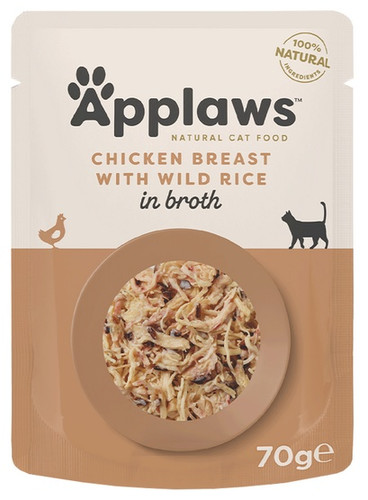 Applaws Natural Cat Food Chicken Breast with Wild Rice 70g