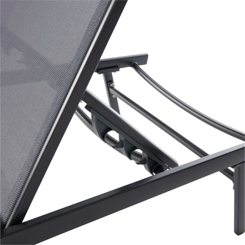 GoodHome Sun Lounger Alona, anthracite