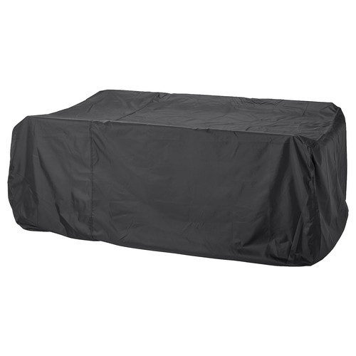 TOSTERÖ Cover for furniture set, black, 215x135 cm